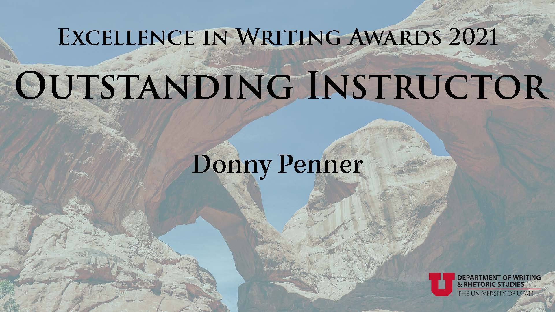 Outstanding Instructor — Donny Penner