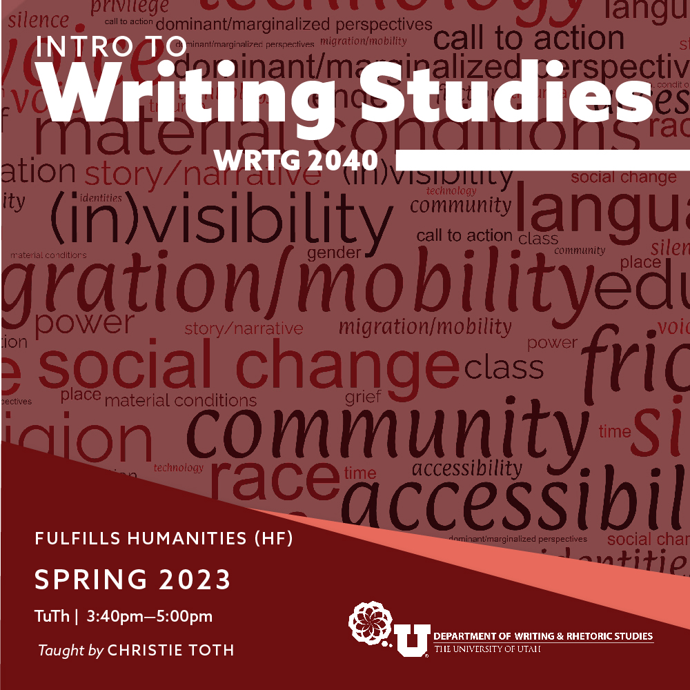 WRTG 2040: Intro to Writing Studies