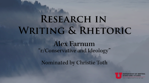 Research in Writing and Rhetoric: Alex Farnum